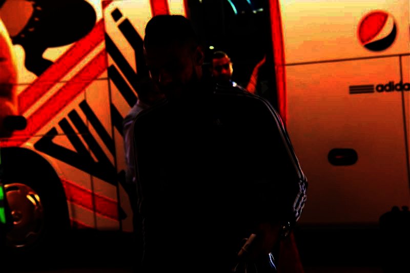 وصول أتوبيس الزمالك ملعب بتروسبورت لخوض مباراة الاتحاد (تصوير: سارة عبدالباقي)
