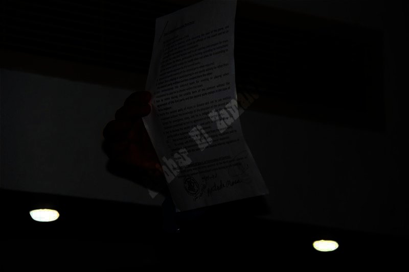 كواليس مؤتمر توقيع ماكليش للزمالك (تصوير : سارة عبد الباقى)