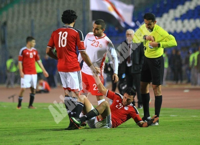 مصر 1 ـ 0 تونس (ودي) [تصوير: سارة عبد الباقي]