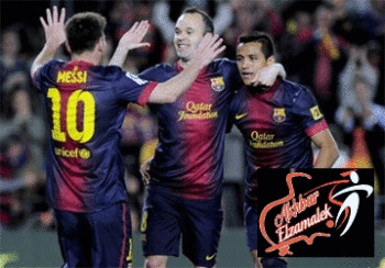 ميسي يقود برشلونة للفوز والاقتراب من لقب الدوري الاسباني