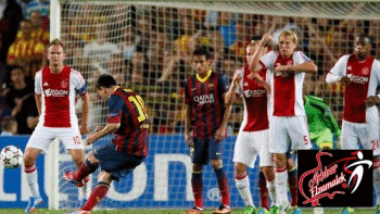 ميسي يقود برشلونة لفوز كبير على أياكس في دوري الأبطال
