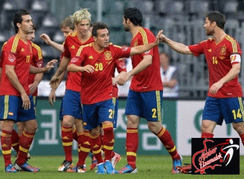 إسبانيا تهزم روسيا البيضاء 2-1وتضع قدماً في البرازيل 