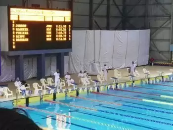 ادريس والكشرى يفتتحان البطولة العربية للسباحة للناشئين بالكلية الحربية