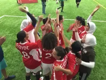 بالصور بنات مصر يحصلوا على برونزية كاس العالم لكرة القدم الموحدة في شيكاغو 
