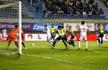 اخبار الزمالك - بالفيديو ... الونش يرفع الزمالك فى لقاء المقاولون العرب  فى نهاية الشوط الاول 