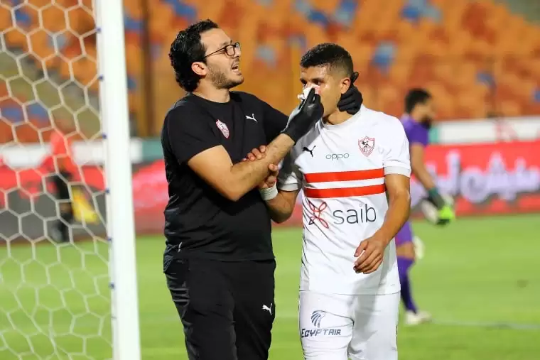 اخبار الزمالك - الزمالك ينهي أزمة "أنف" محمد عبد الغني .. وتحليل  "رابيد تيست" للاعبين