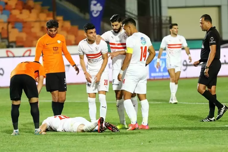 اخبار الزمالك - خناقة وإصابة وقلق .. اخبار الزمالك يرصد بالصور 5 مشاهد ساخنة في مباراة الزمالك والبنك الأهلي