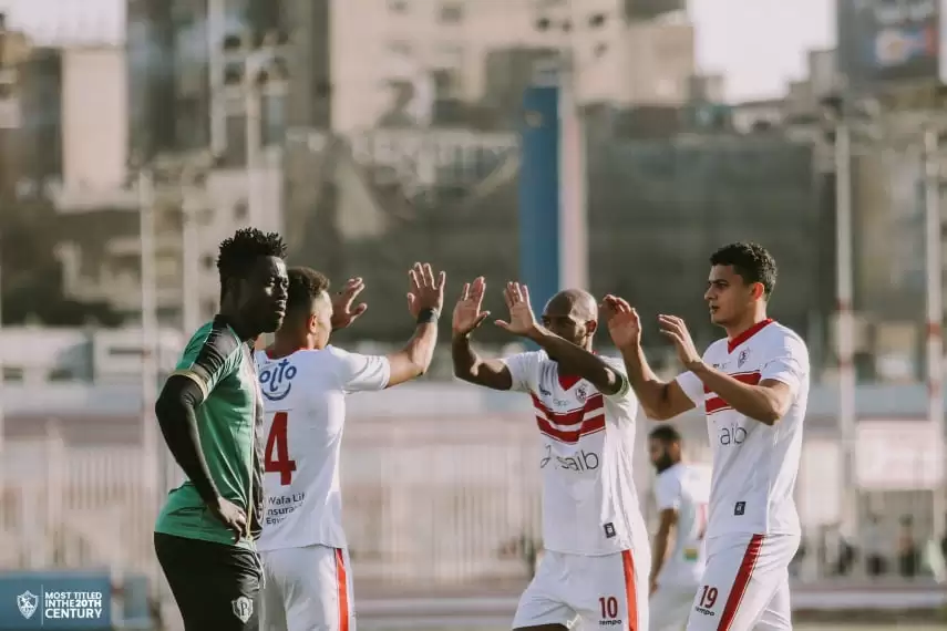 اخبار الزمالك - وسط تألق هذا الخماسي   ..  بالصور هاتريك اوباما و  السعيد يقودا الزمالك لاكتساح  بايونيرز وديا 