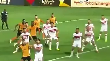 شاهد..جوووول الزمالك يسجل فى نهضة بركان 